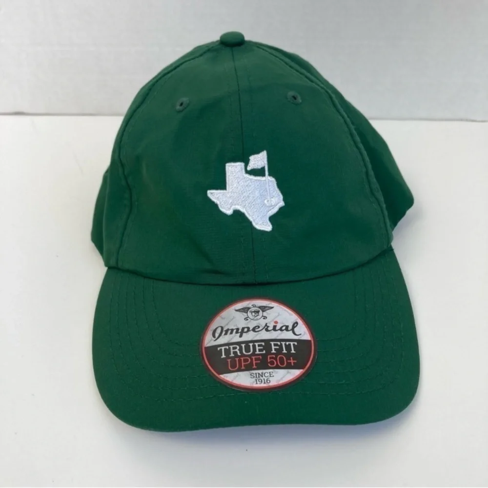 Imperial True Fit UPF 50+ Performance Golf Hat Bundle Masters Texas Black NC OS